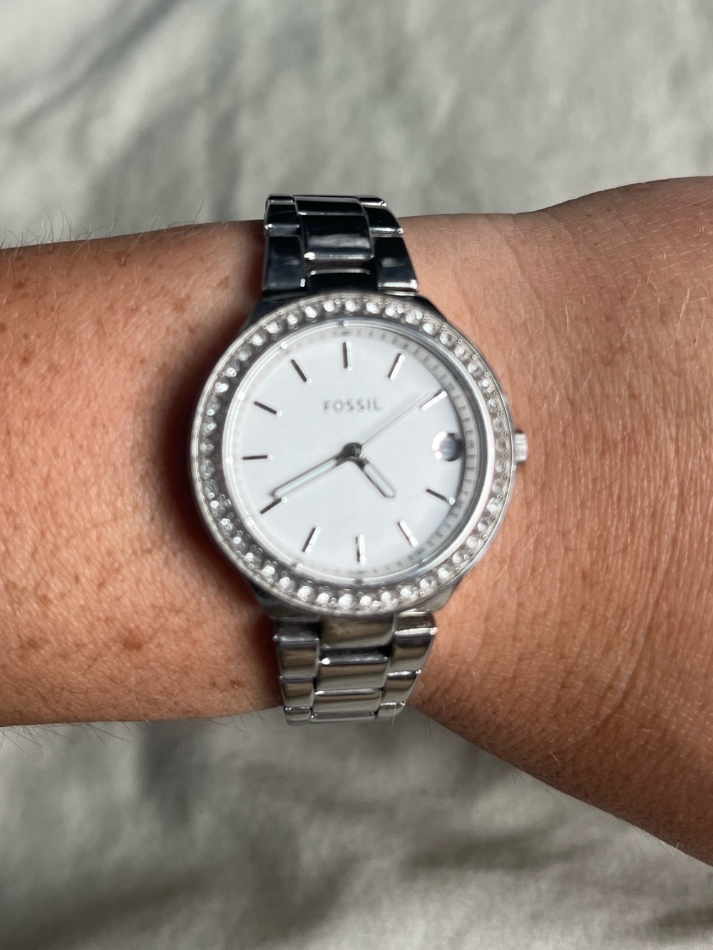 Fossil Blane Silver Tone Dial watch (ES4336SET)